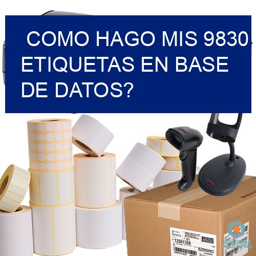 como hago mis 9830 etiquetas en base de datos?