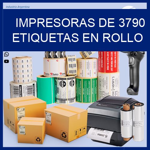 impresoras de 3790 etiquetas en rollo