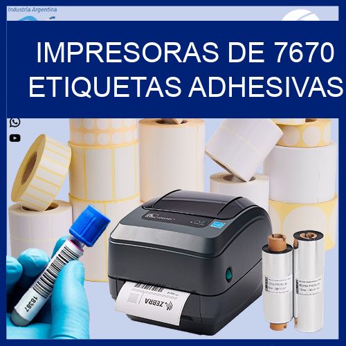 impresoras de 7670 etiquetas adhesivas