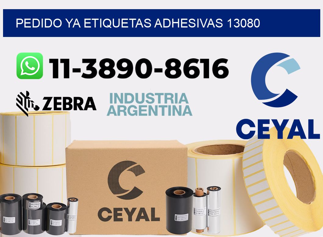 pedido ya etiquetas adhesivas 13080