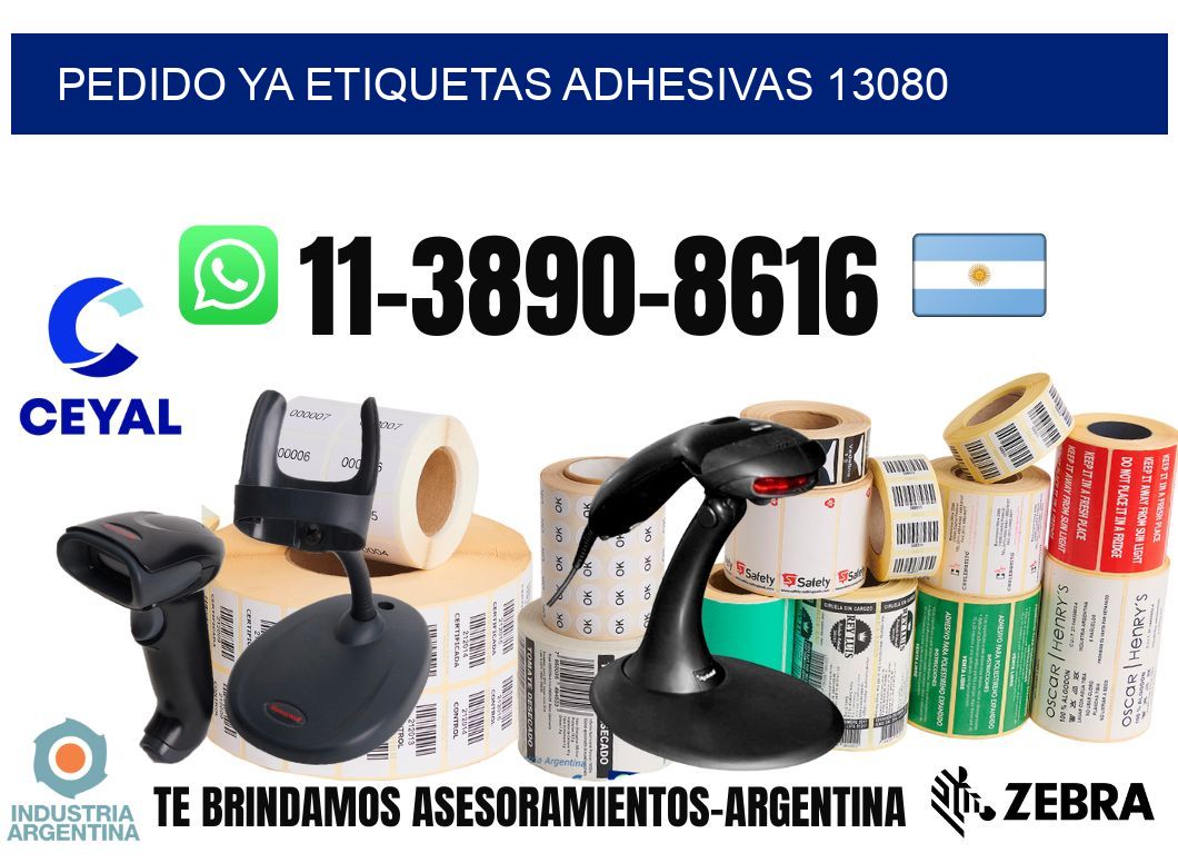 pedido ya etiquetas adhesivas 13080
