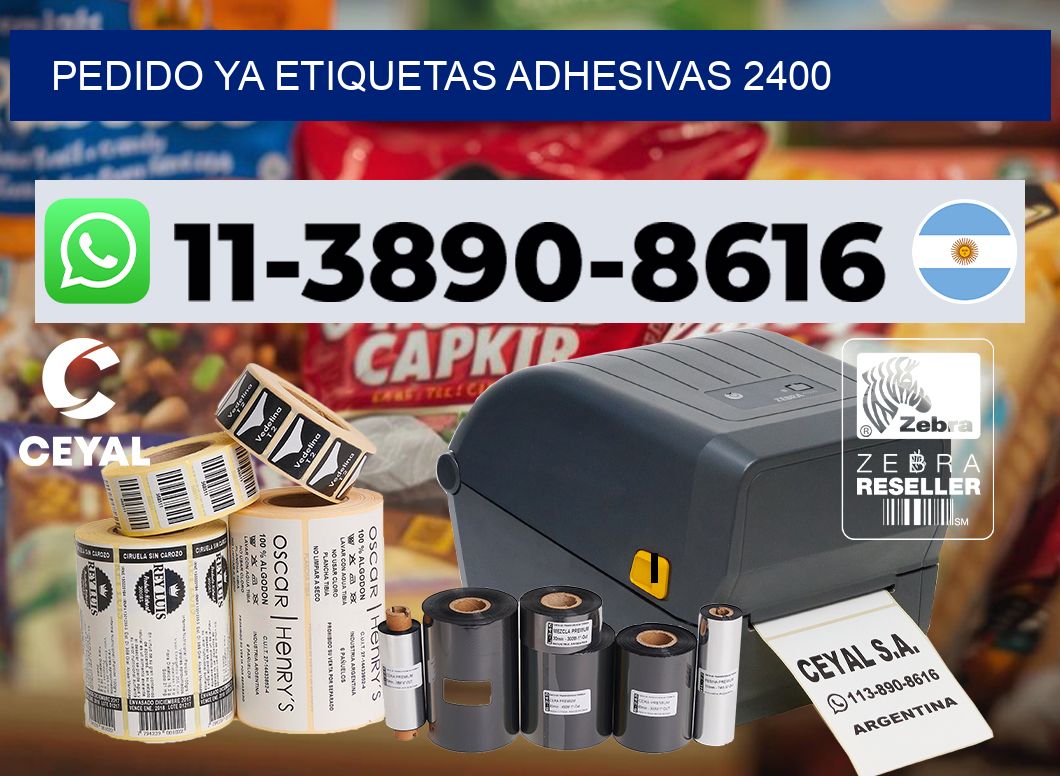 pedido ya etiquetas adhesivas 2400