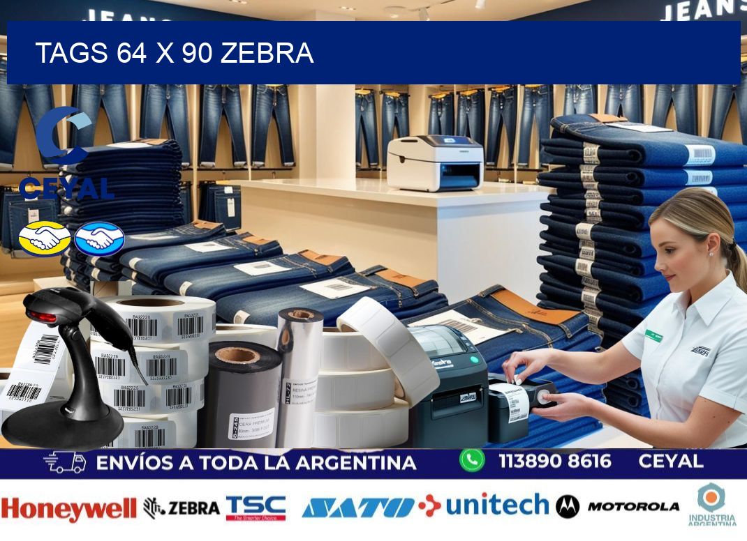 tags 64 x 90 zebra