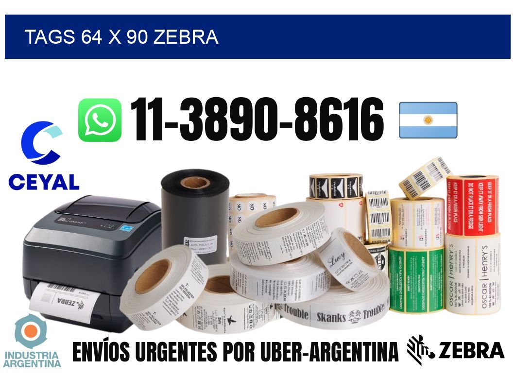 tags 64 x 90 zebra