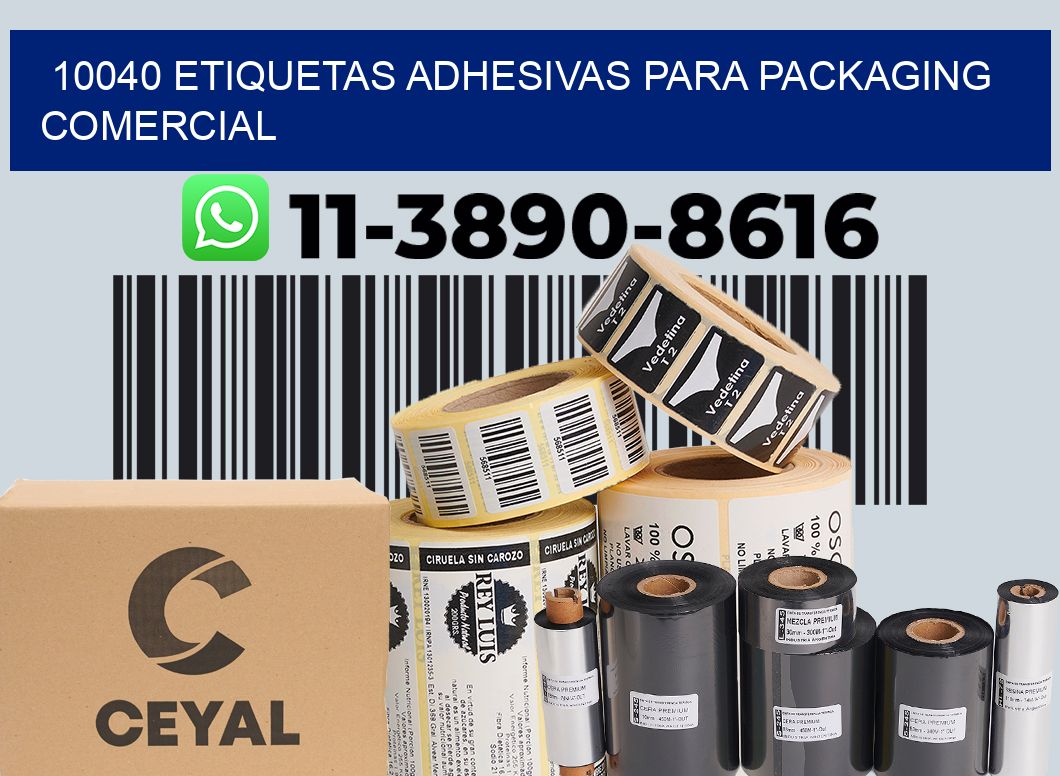 10040 Etiquetas adhesivas para packaging comercial