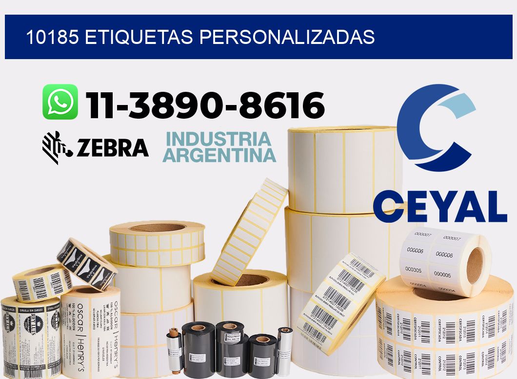 10185 etiquetas personalizadas