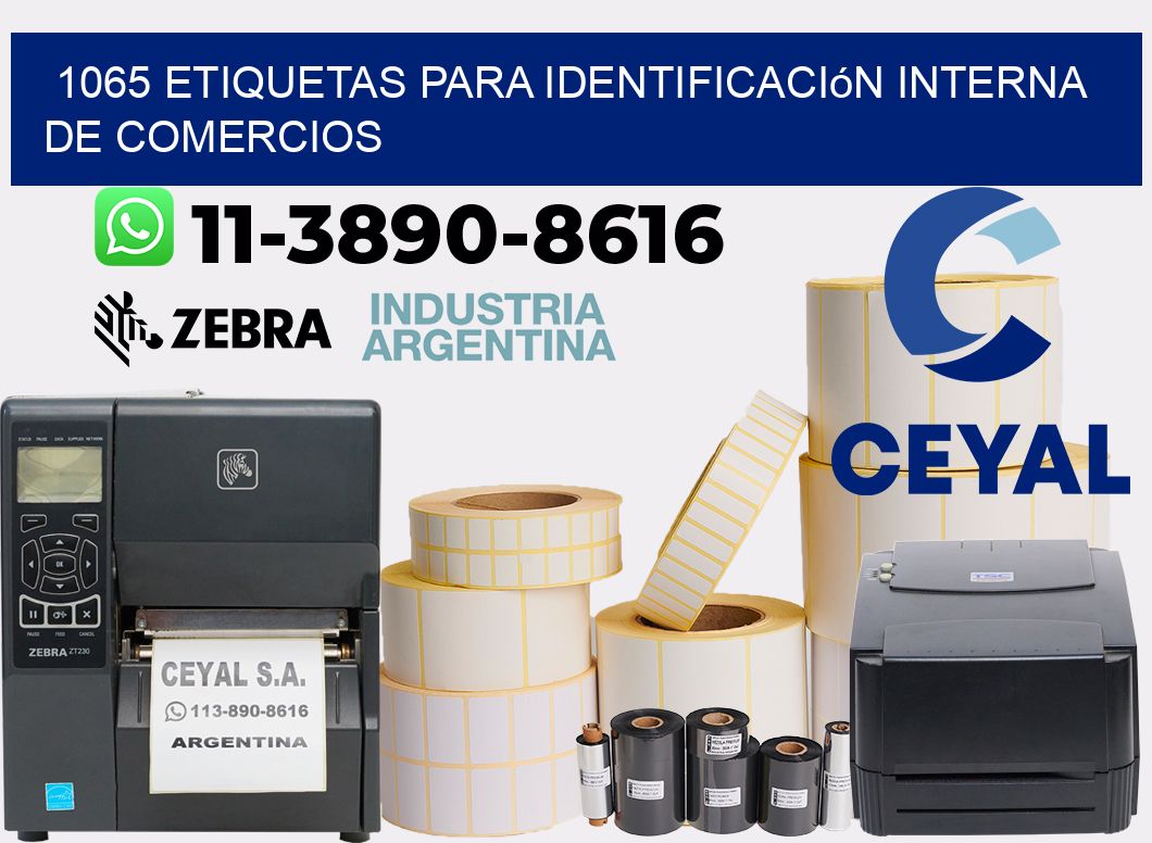 1065 Etiquetas para identificación interna de comercios