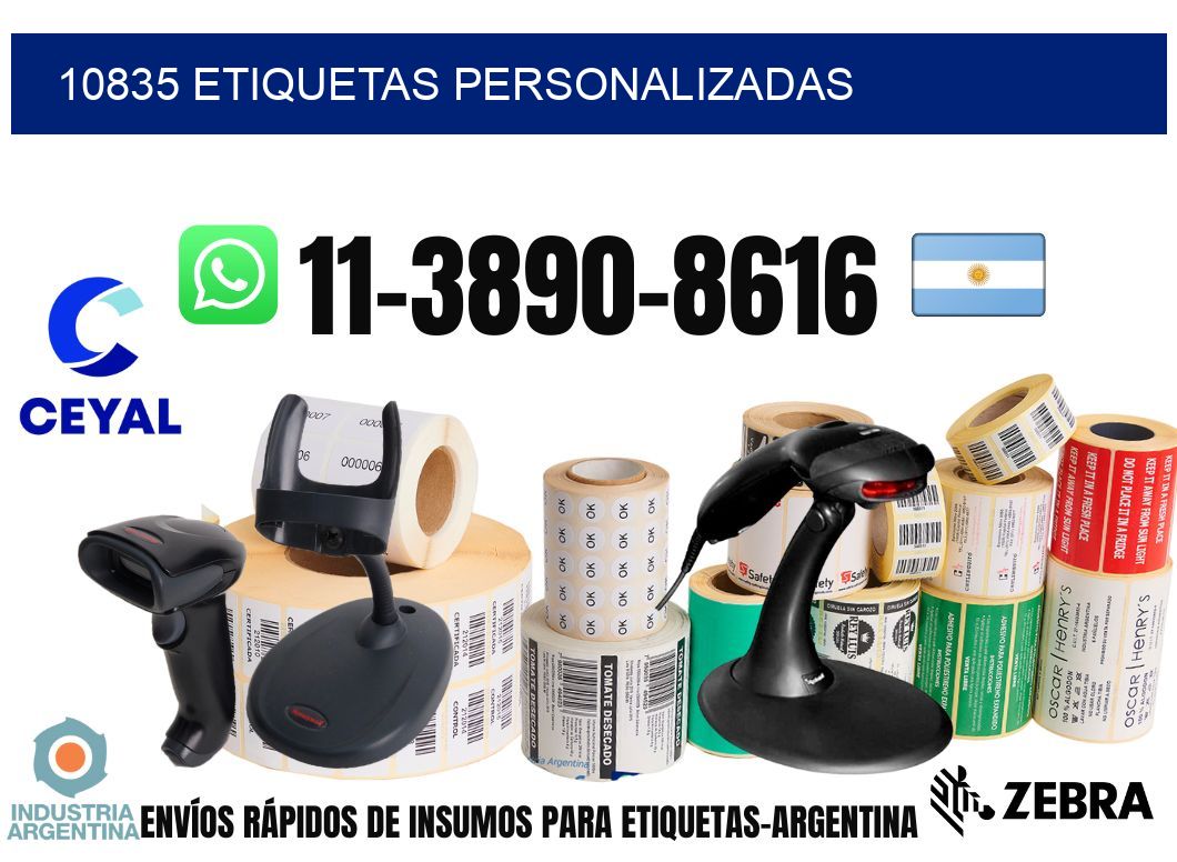 10835 etiquetas personalizadas