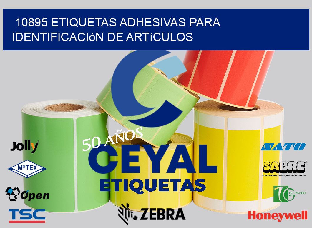 10895 Etiquetas adhesivas para identificación de artículos