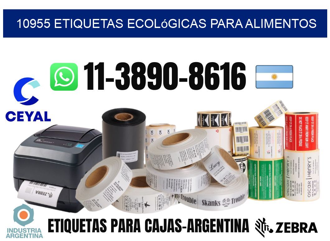 10955 Etiquetas ecológicas para alimentos