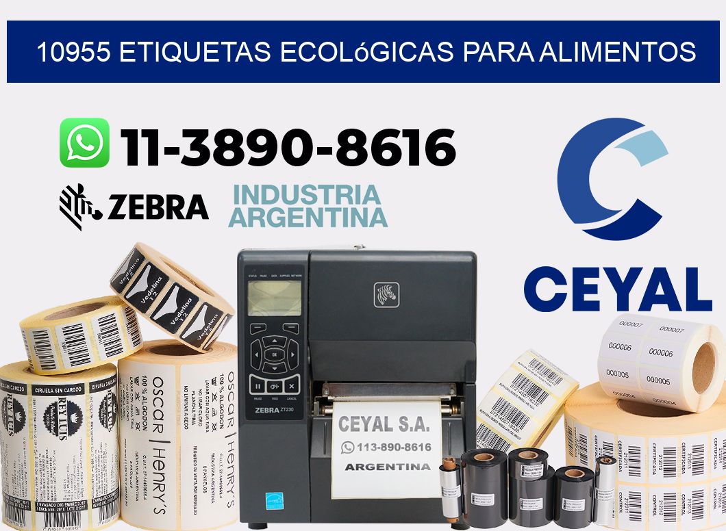 10955 Etiquetas ecológicas para alimentos