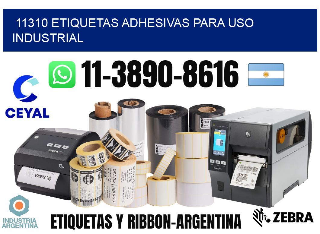 11310 Etiquetas adhesivas para uso industrial