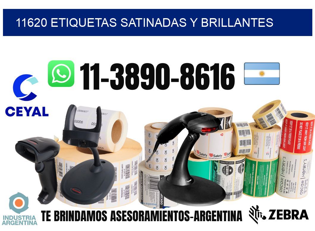 11620 Etiquetas satinadas y brillantes