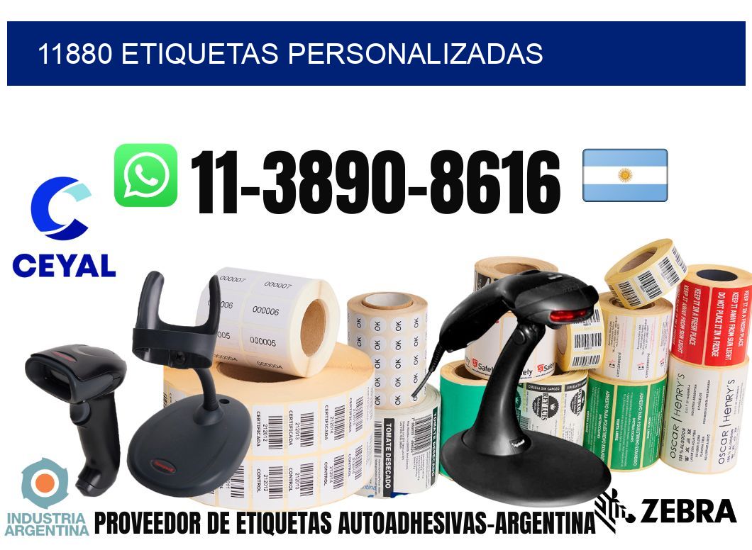 11880 etiquetas personalizadas