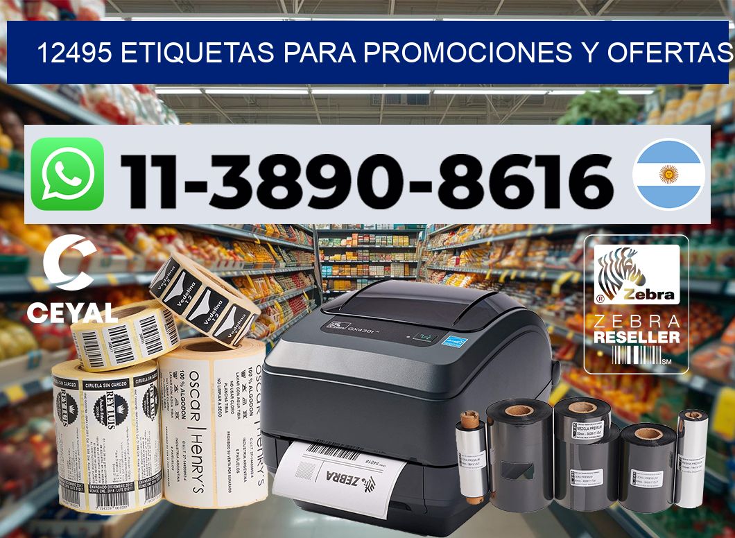 12495 Etiquetas para promociones y ofertas