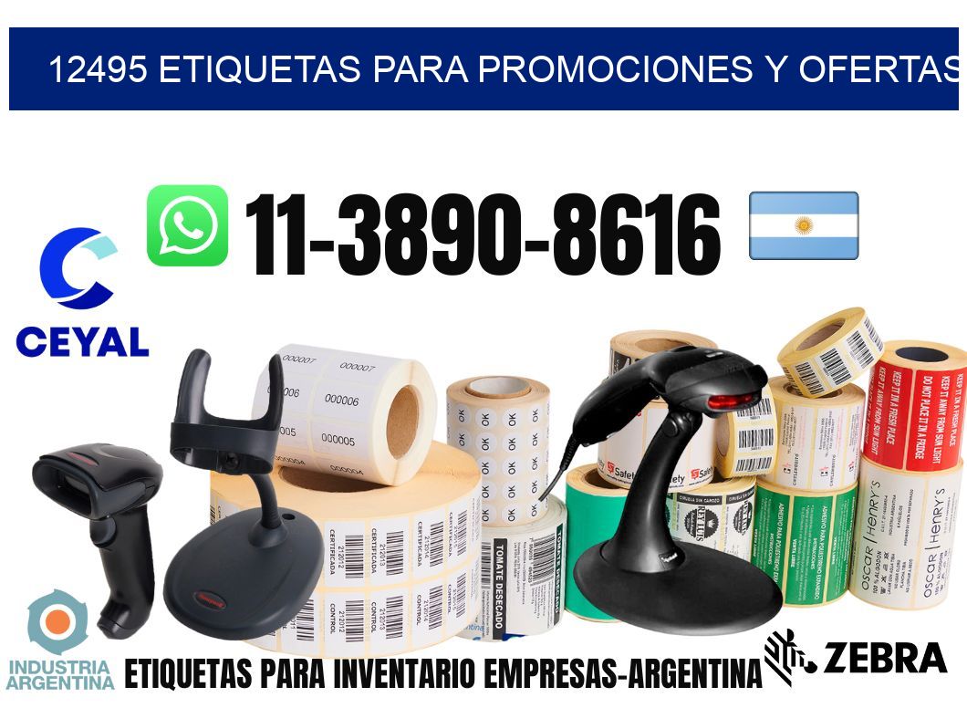 12495 Etiquetas para promociones y ofertas
