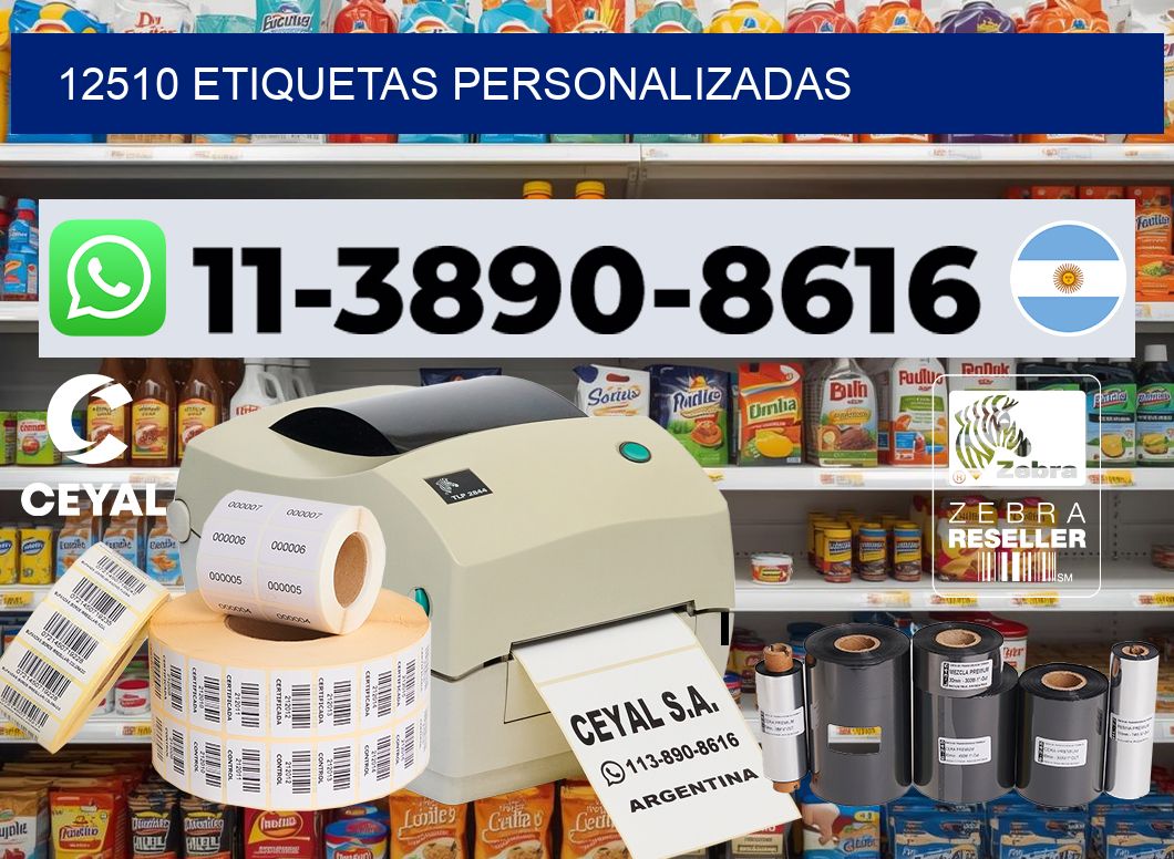 12510 etiquetas personalizadas