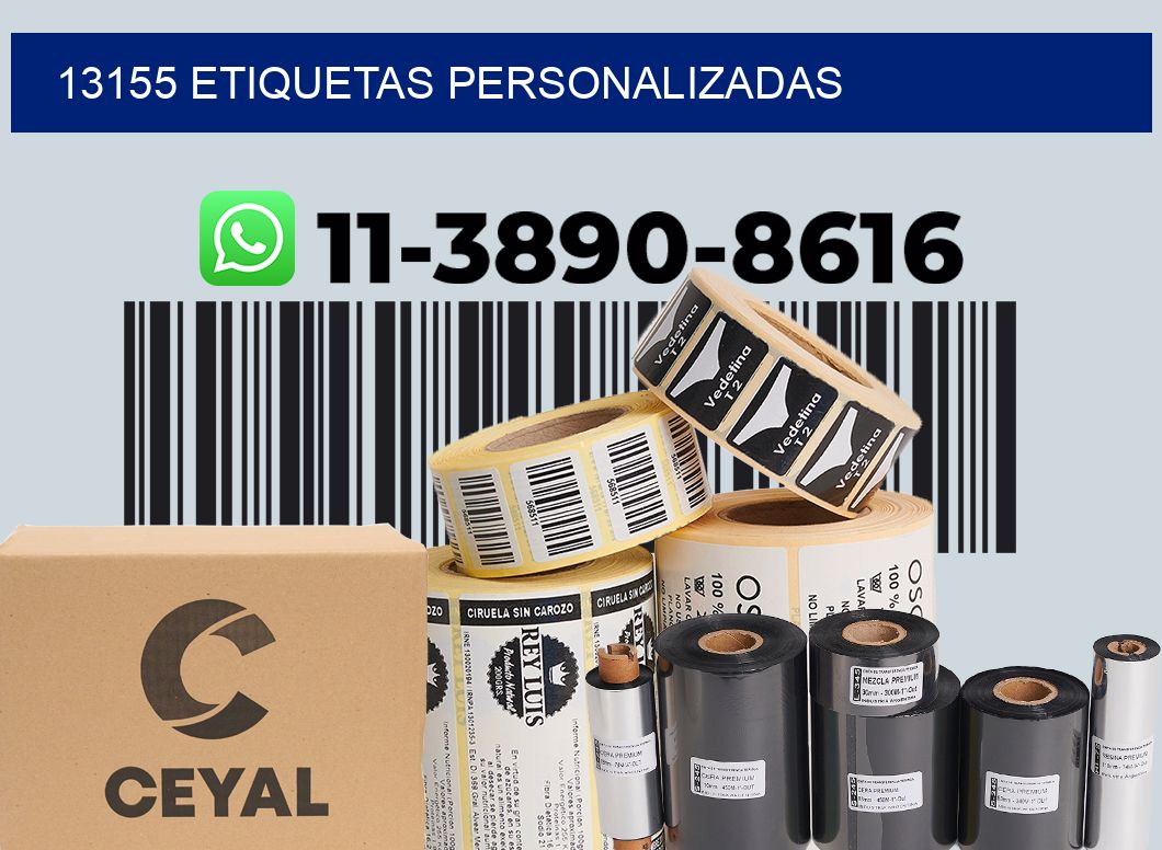 13155 etiquetas personalizadas