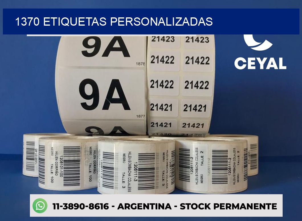 1370 etiquetas personalizadas
