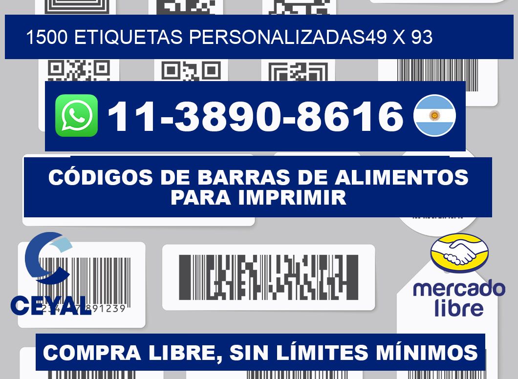 1500 ETIQUETAS PERSONALIZADAS49 x 93