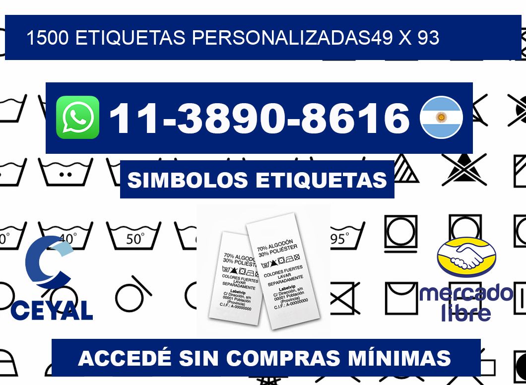 1500 ETIQUETAS PERSONALIZADAS49 x 93