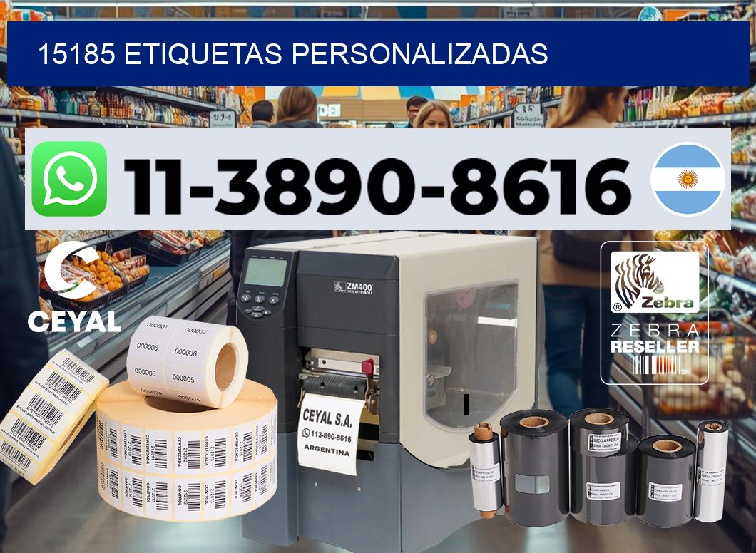 15185 etiquetas personalizadas