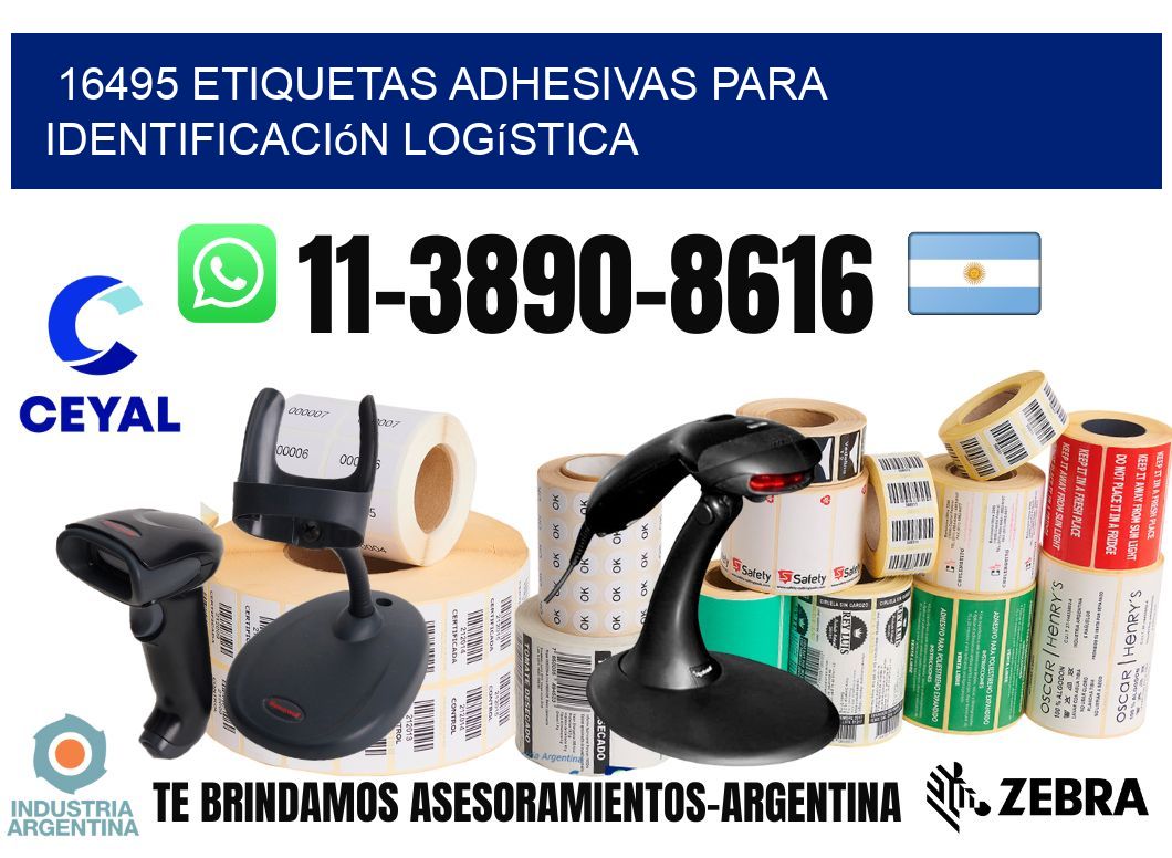 16495 Etiquetas adhesivas para identificación logística