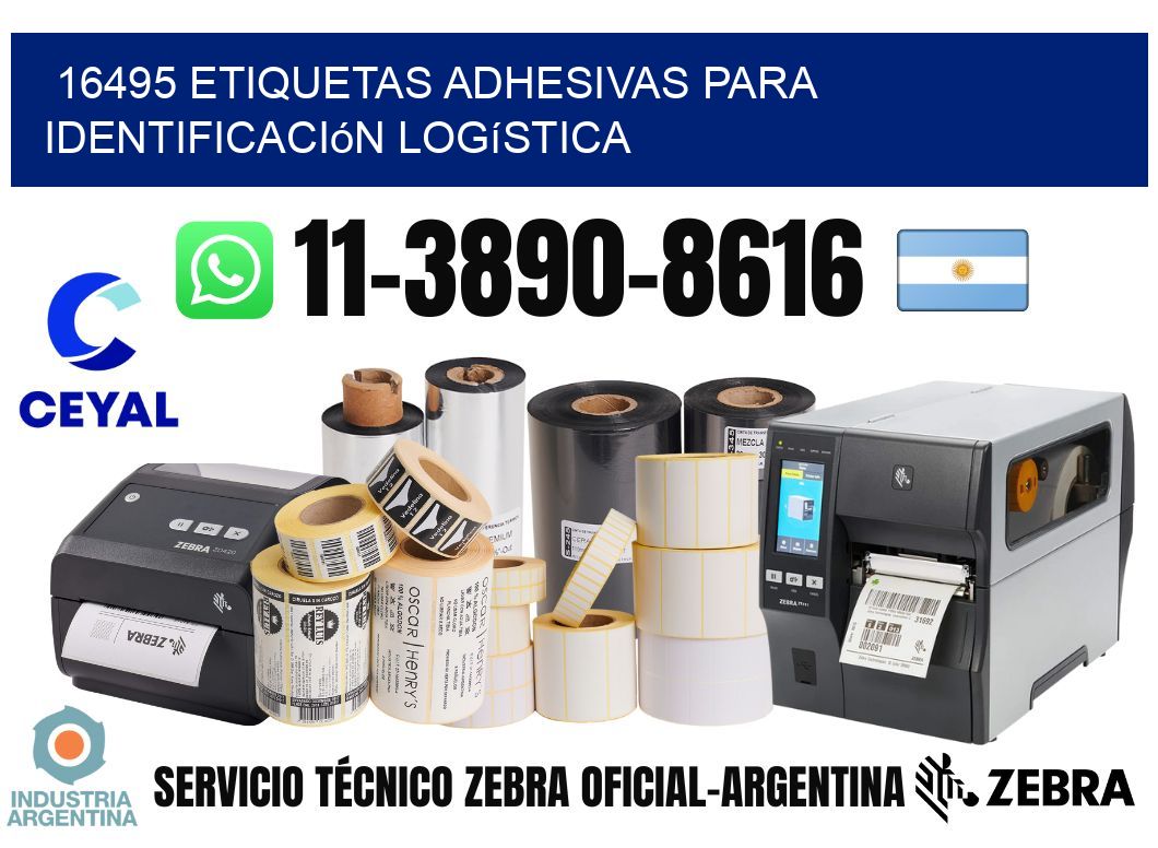 16495 Etiquetas adhesivas para identificación logística