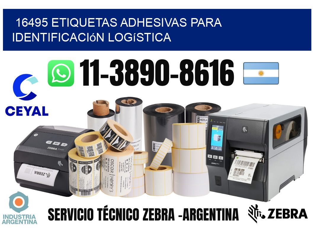16495 Etiquetas adhesivas para identificación logística