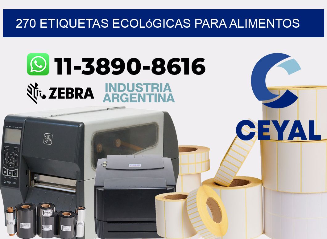 270 Etiquetas ecológicas para alimentos