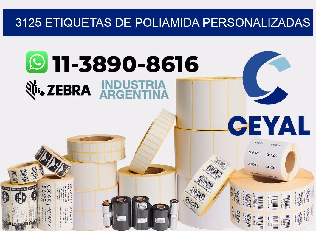 3125 Etiquetas de poliamida personalizadas