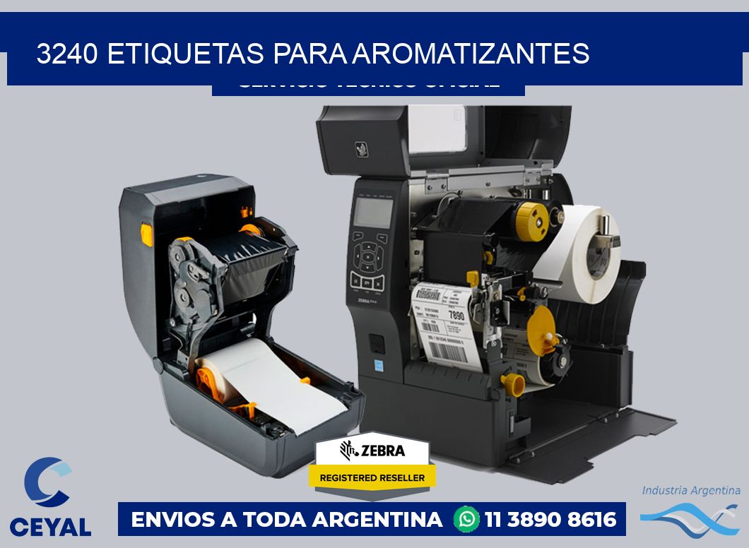 3240 Etiquetas para aromatizantes