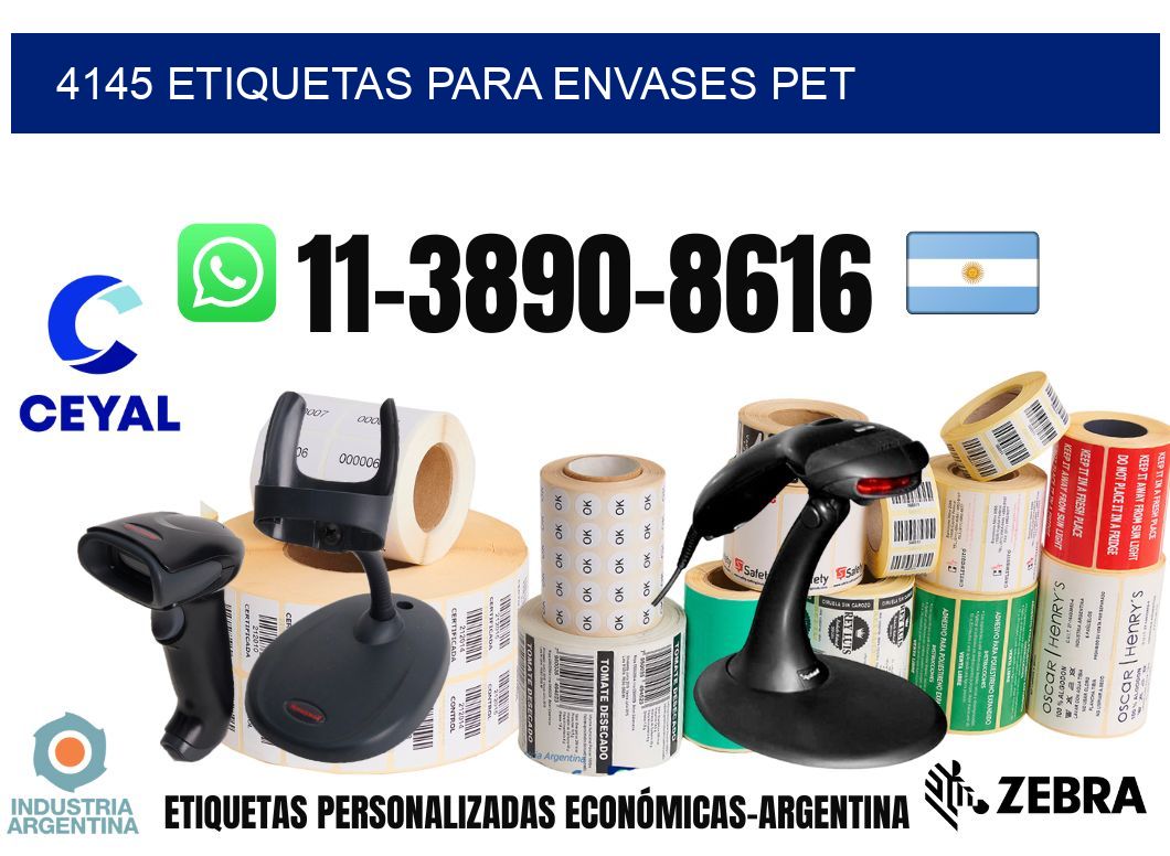4145 Etiquetas para envases PET