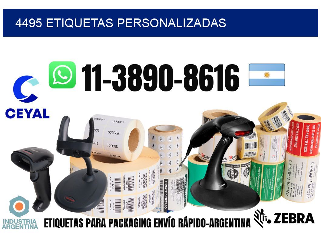 4495 etiquetas personalizadas