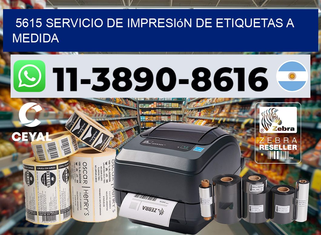 5615 Servicio de impresión de etiquetas a medida