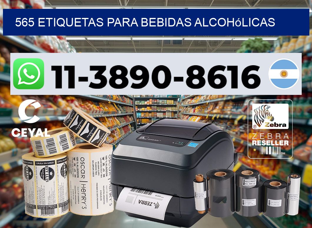 565 Etiquetas para bebidas alcohólicas