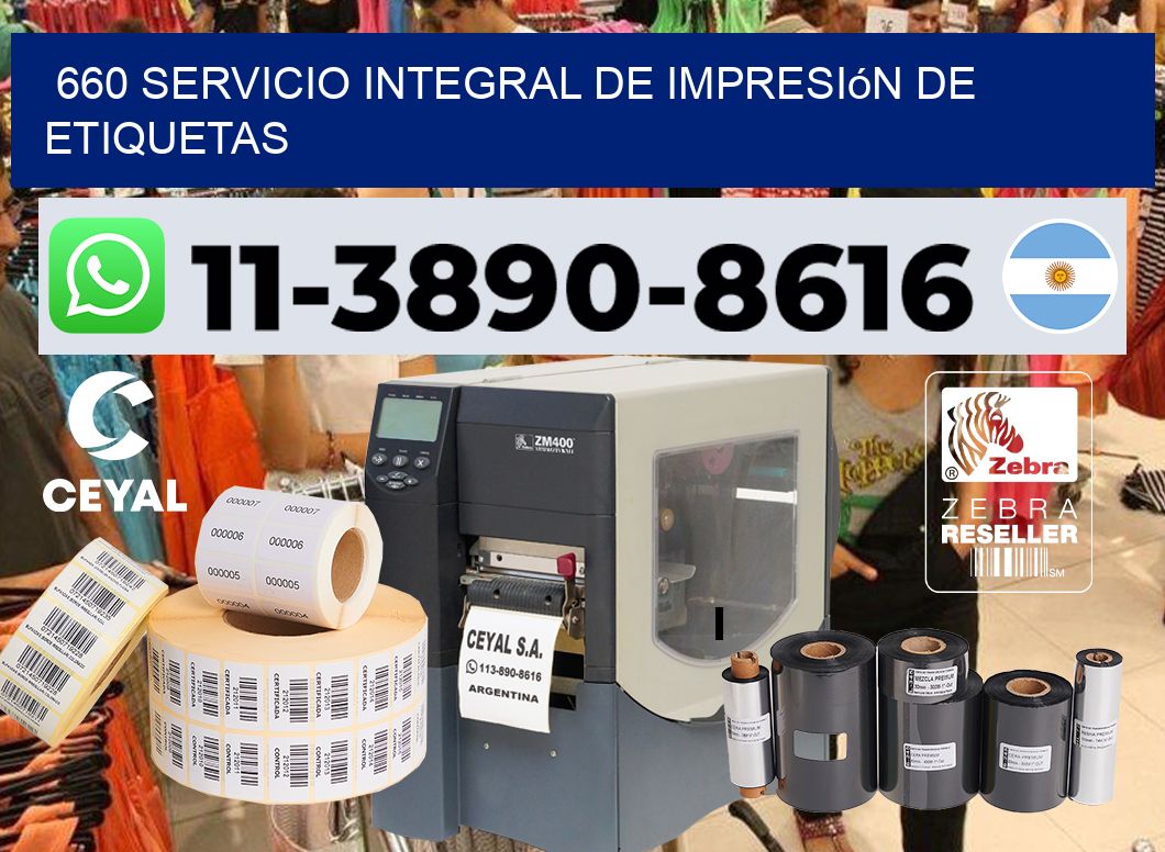 660 Servicio integral de impresión de etiquetas