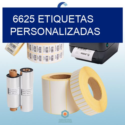 6625 etiquetas personalizadas