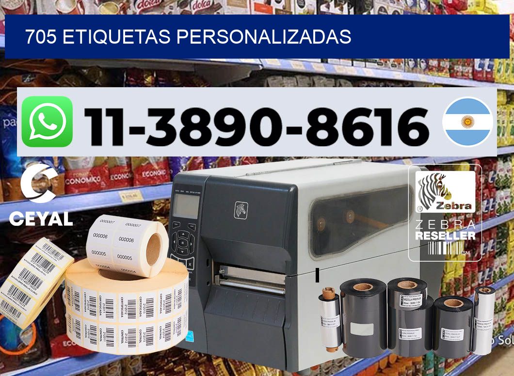 705 etiquetas personalizadas