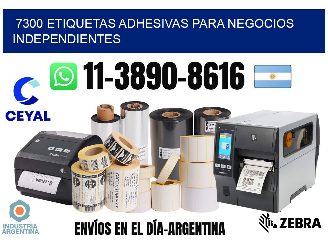 7300 Etiquetas adhesivas para negocios independientes