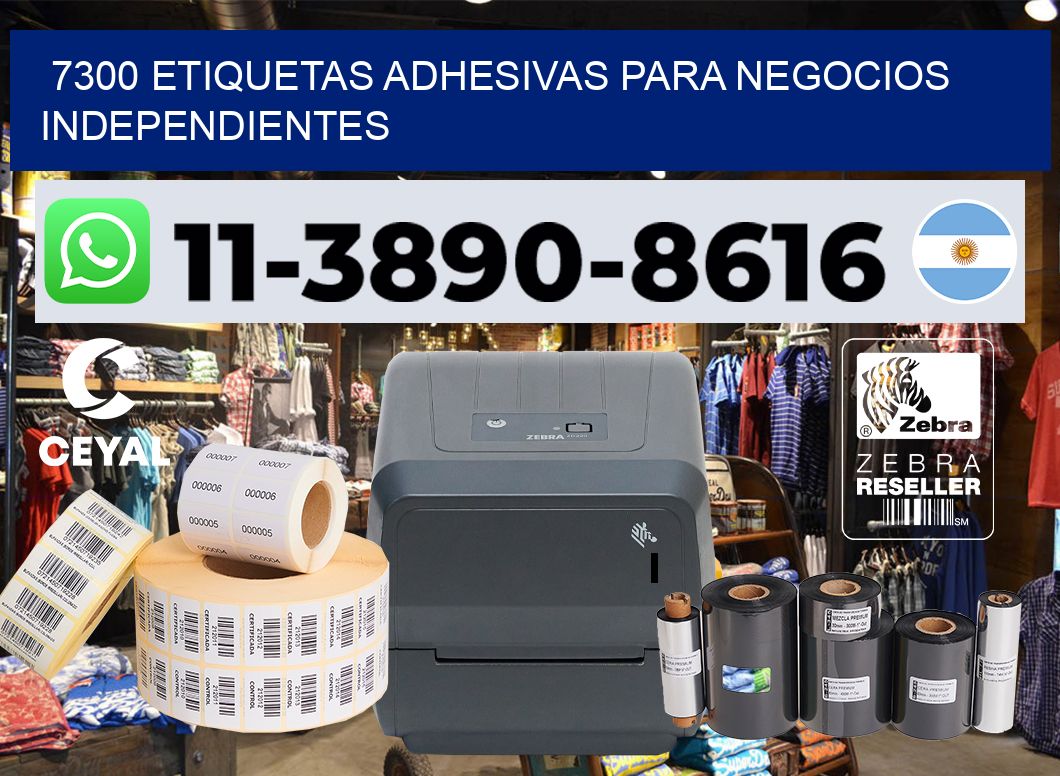 7300 Etiquetas adhesivas para negocios independientes
