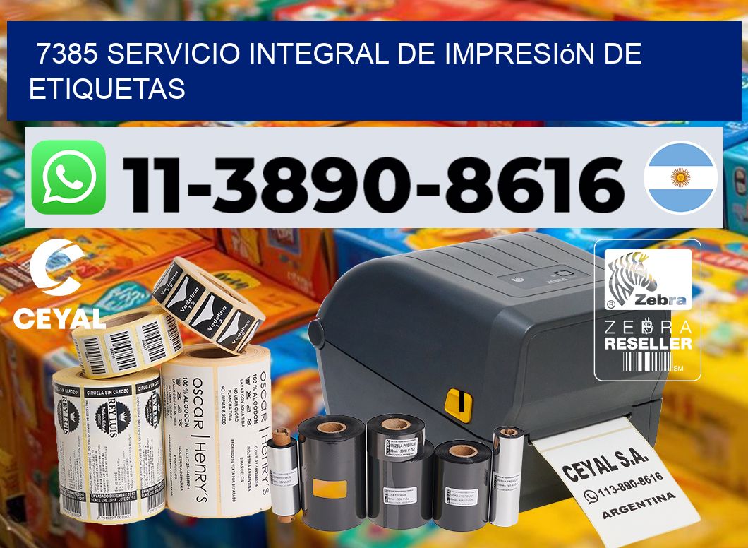 7385 Servicio integral de impresión de etiquetas