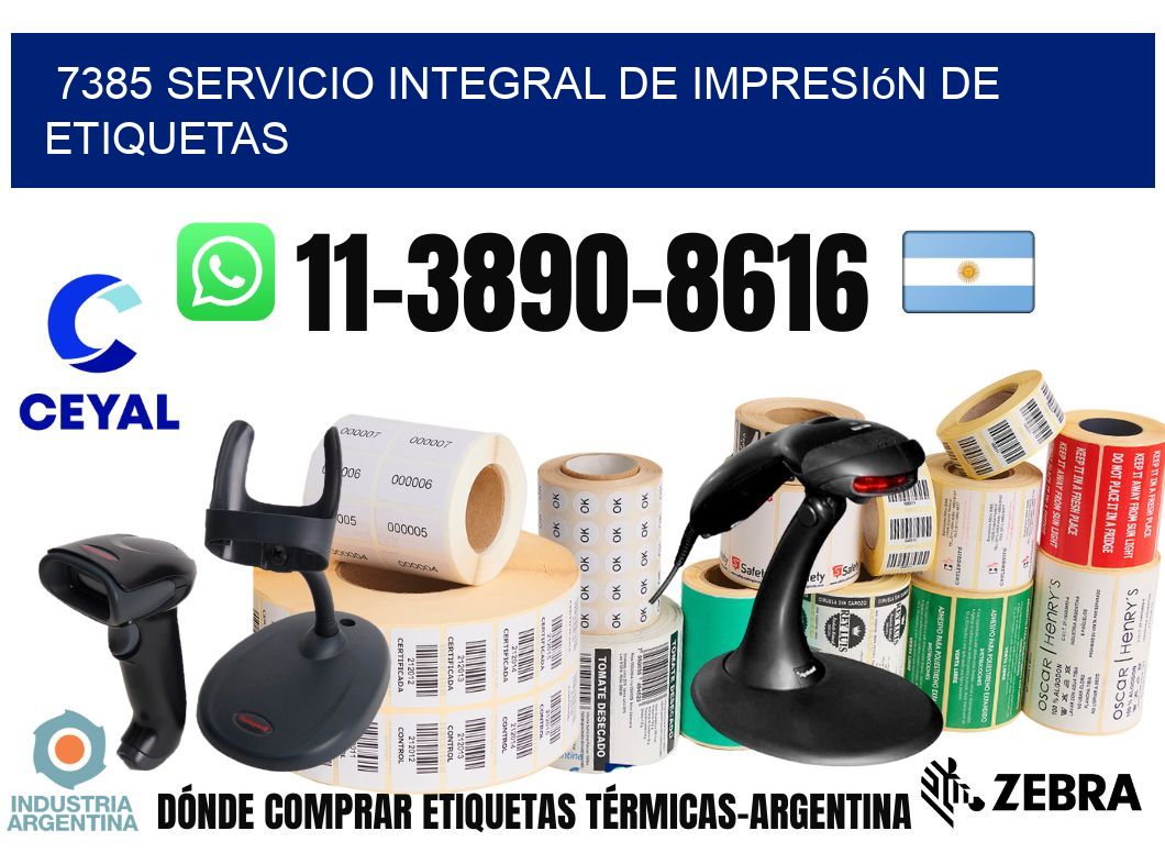 7385 Servicio integral de impresión de etiquetas