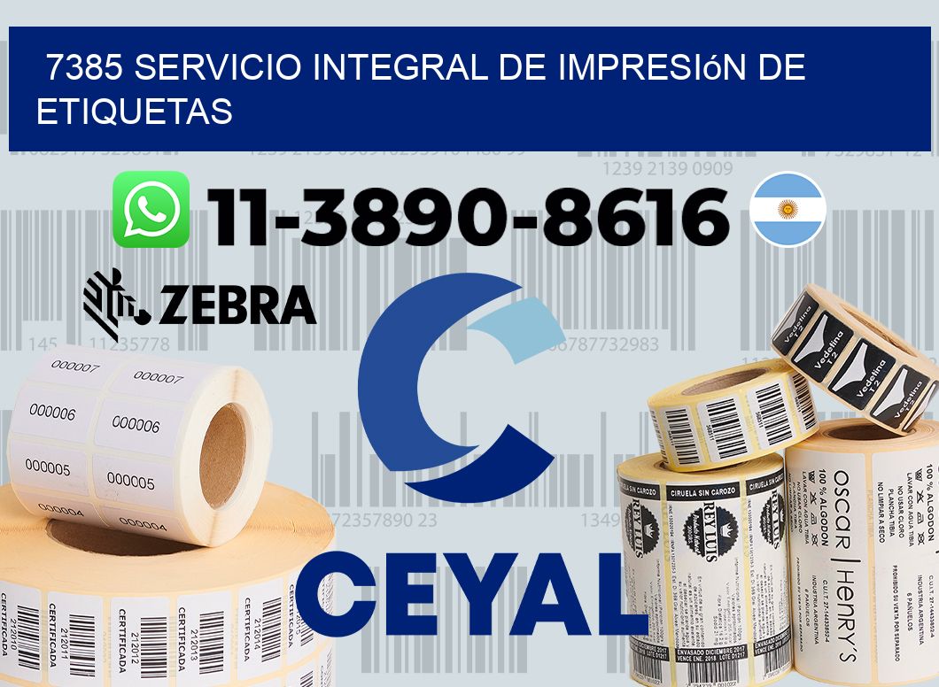 7385 Servicio integral de impresión de etiquetas