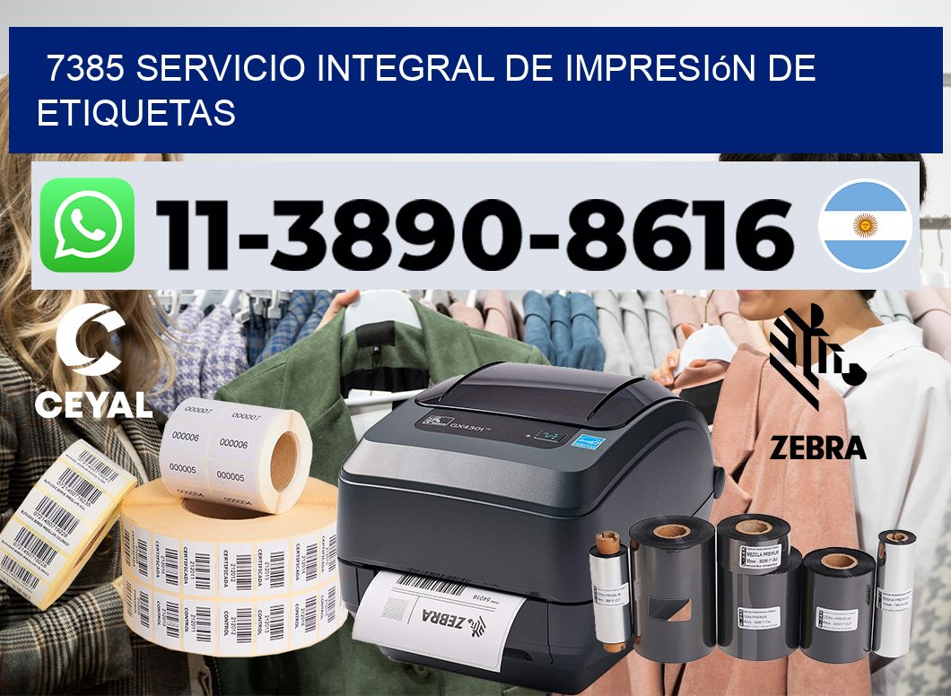 7385 Servicio integral de impresión de etiquetas