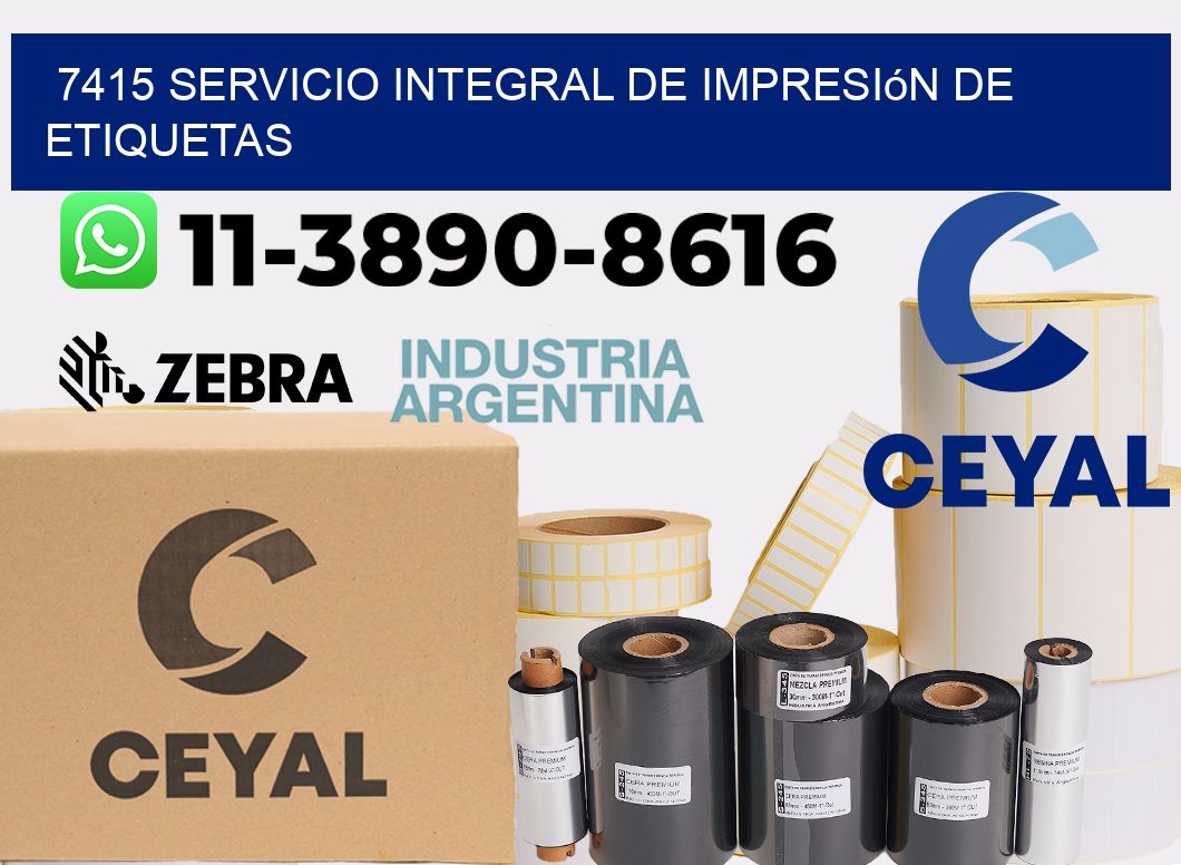 7415 Servicio integral de impresión de etiquetas