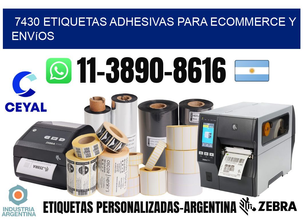 7430 Etiquetas adhesivas para ecommerce y envíos