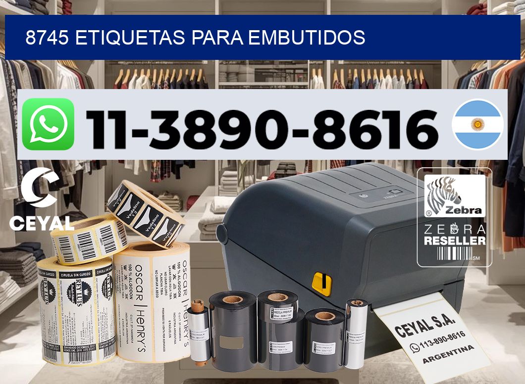 8745 Etiquetas para embutidos