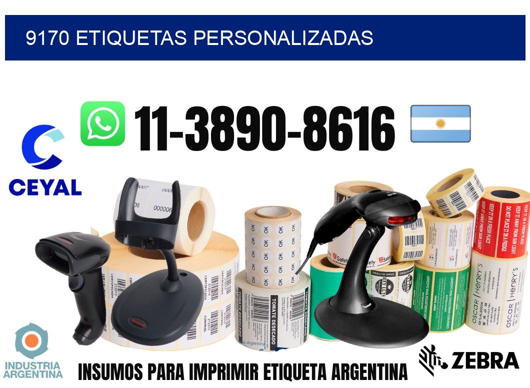 9170 etiquetas personalizadas