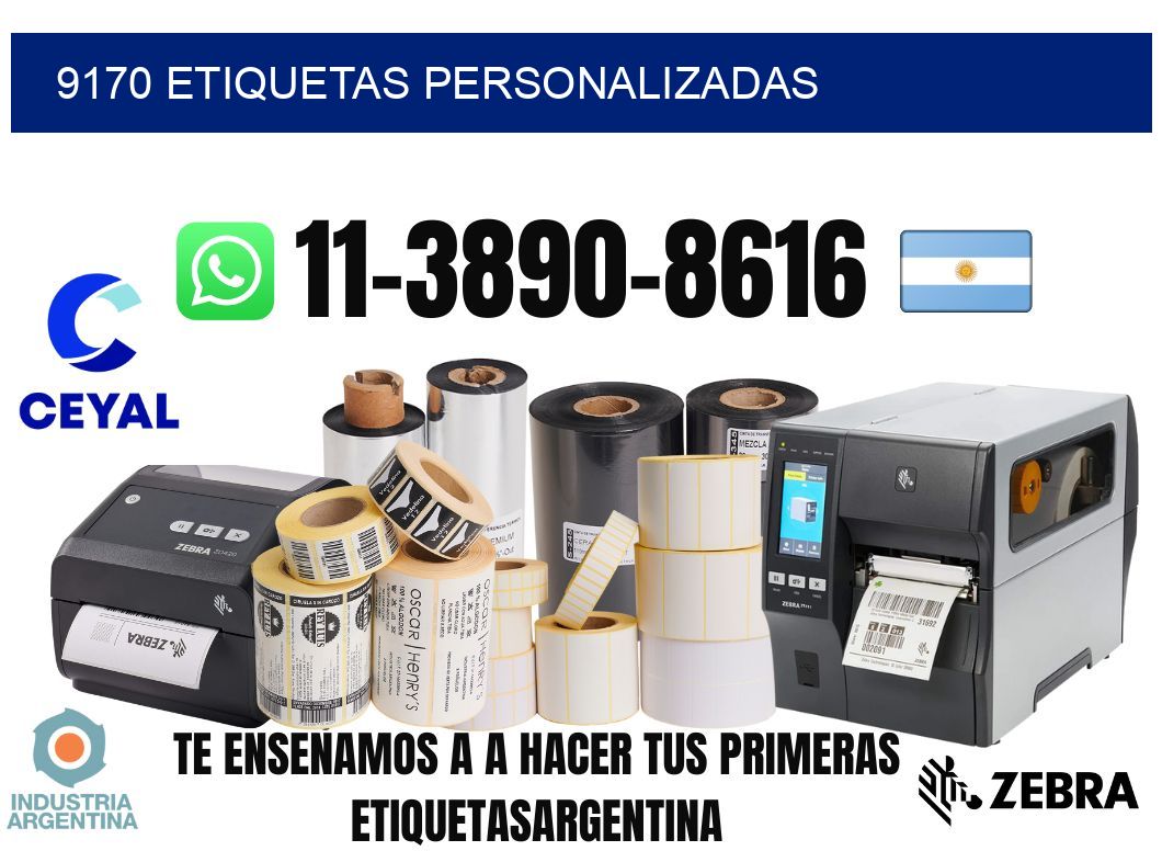9170 etiquetas personalizadas
